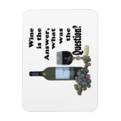 答えはワインだ質問は何だ？マグネット マグネット (縦)