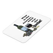 答えはワインだ質問は何だ？マグネット マグネット (左側)