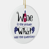 答えはワイン セラミックオーナメント (右)