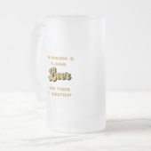 答えは常にビールを飲む フロストグラスビールジョッキ (正面左)