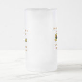 答えは常にビールを飲む フロストグラスビールジョッキ (中央)