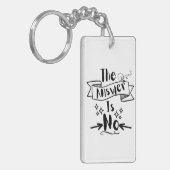 答えは引用文ではないおもしろい キーホルダー (正面左)