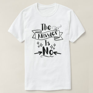答えは引用文ではないおもしろい Tシャツ