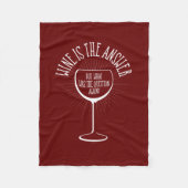 答えは酒だ フリースブランケット (正面)