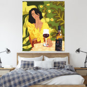 答えは酒だ。質問は何だ？ キャンバスプリント (インサイチュ (寝室))