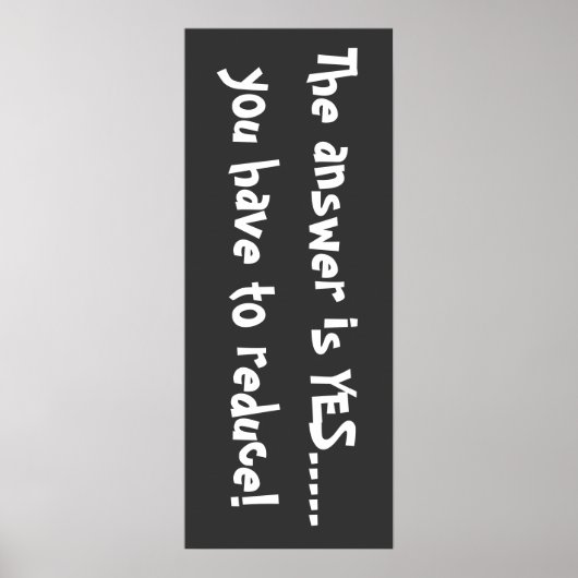 答えはyes ポスター (正面)