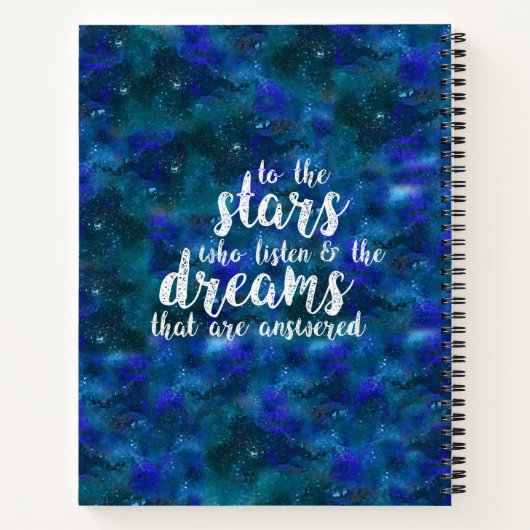 答えられた夢 ノートブック (裏面)