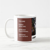 答えられた祈りの言葉のマグ コーヒーマグカップ (左)