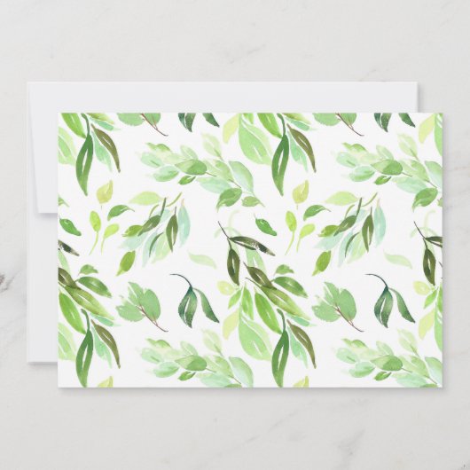 答えられた祈りの言葉レタリング妊娠の発表 案内状 (裏面)