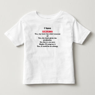 答えられるEczemaの非常に熱い質問 トドラーTシャツ