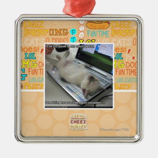 答えることができません メタルオーナメント (正面)