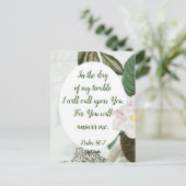 答える感動的引用文 ポストカード (スタンド正面)