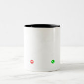 答え武術アーツコール:空手は呼び出している ツートーンマグカップ (中央)