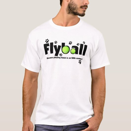 策略を遊ぶことはFlyballの20世紀なTシャツです Tシャツ (正面)
