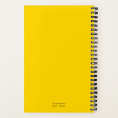 箇条書きイエローミニマル ノートブック (裏面)
