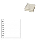 箇条書きポイントの行印チェックリストラバースタンプ ラバースタンプ (押印)