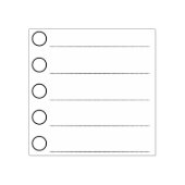 箇条書きポイントの行印チェックリストラバースタンプ ラバースタンプ (インプリント)