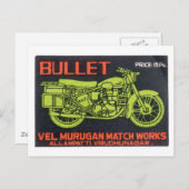 箇条書き一致Worksヴィンテージラベル ポストカード (正面/裏面)