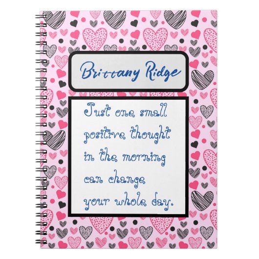 箇条書パーソナライズされたき履歴 ノートブック (正面)