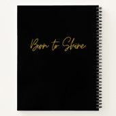 箇条書感動的きやる気を起こさせる履歴 ノートブック (裏面)