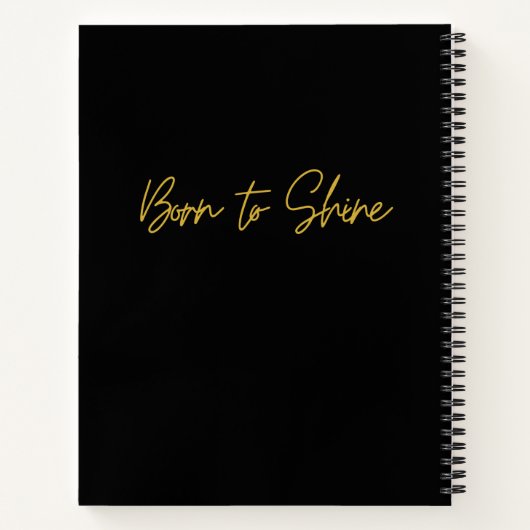 箇条書感動的きやる気を起こさせる履歴 ノートブック (裏面)