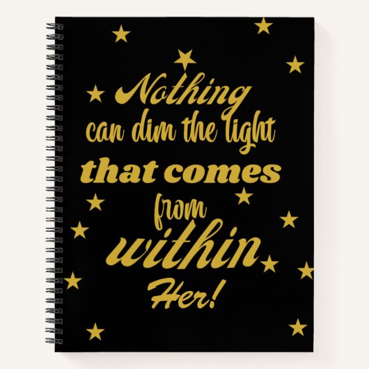 箇条書感動的きやる気を起こさせる履歴 ノートブック (正面)