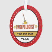 箒おもしろい掃き オーナメント (正面)