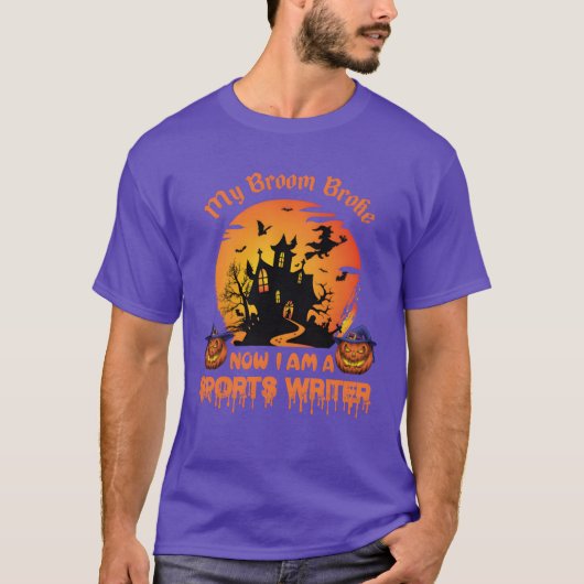 箒が壊れたので今はスポーツライターの家族です Tシャツ (正面)