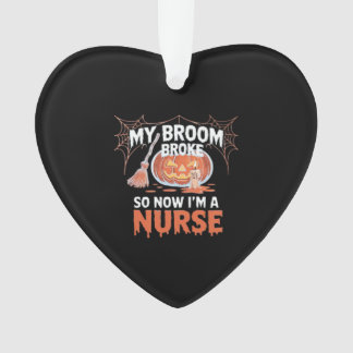 箒が壊れたので看護師になりました Funny Halloween オーナメント