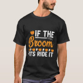 箒もしが心地よく乗る Tシャツ (正面)