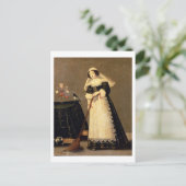 箒を持ったメイド ポストカード (スタンド正面)