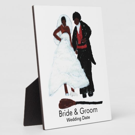 箒を跳ね上げる フォトプラーク (側面)