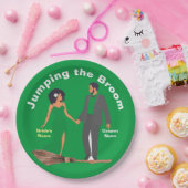 箒を跳ね上げる ペーパープレート (パーティー)