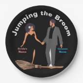 箒を跳ね上げる ペーパープレート (正面)