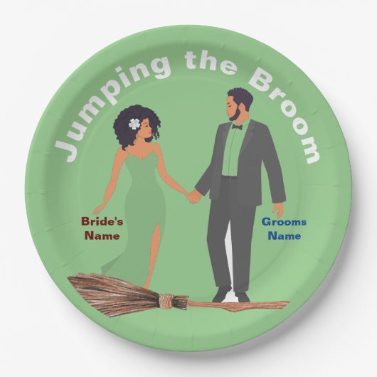 箒を跳ね上げる ペーパープレート (正面)