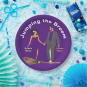 箒を跳ね上げる ペーパープレート (パーティー)