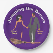 箒を跳ね上げる ペーパープレート (正面)