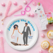 箒を跳ね上げる ペーパープレート (パーティー)