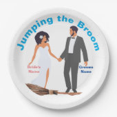 箒を跳ね上げる ペーパープレート (正面)