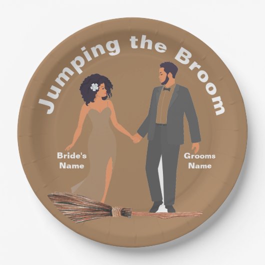 箒を跳ね上げる ペーパープレート (正面)