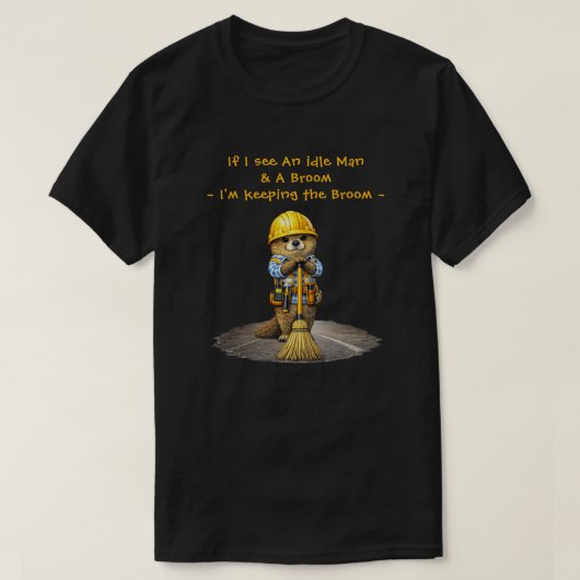 "箒" Tシャツ (デザイン正面)