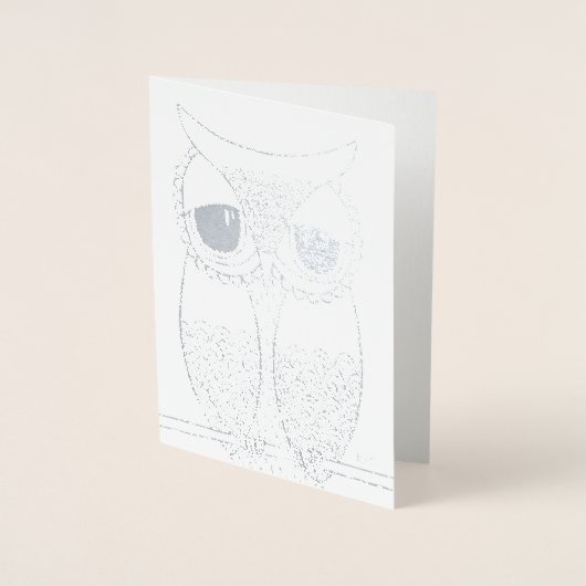 箔シルバー転写 オールウェイズ・ラブ・ユー グリーティング 箔カード (正面)