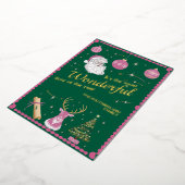 箔仕上げのホリデーカード - オーダーメイドのお祭りグリーティング 箔シーズンカード (回転した状態)