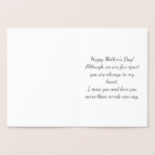 箔仕上げの母の日カード、ハッピー・ママの日 箔カード (内部)