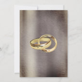 箔加工ゴールド・シルバー・真鍮 ヴィンテージ結婚式 招待状 (裏面)