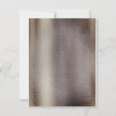 箔加工 ゴールド シルバー ブラス おしゃれなウェディング 招待状 (裏面)