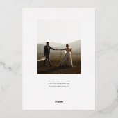 箔押しでおしゃれなニューイヤーカード　写真満載タイプ 箔シーズンカード (裏面)