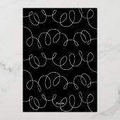 箔押しのクリスマスオーナメント 箔シーズンカード (裏面)