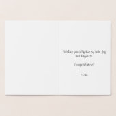 箔押しキノコカード 箔カード (内部)