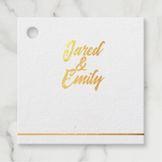 箔押しギフトタグ フェイバータグ (正面)